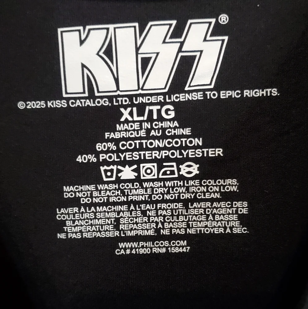 275. NWOT - Kiss Graphic Band T-Shirt - Picture 2 of 3